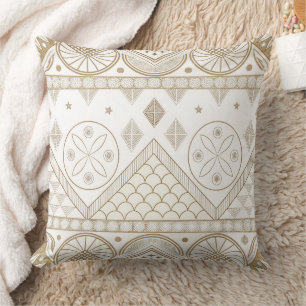 Coussin Ethnique géométrique Tribal Tribal sans couture Mo