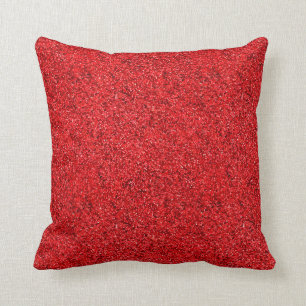 Coussin Étincelles rouges étincelantes élégantes de