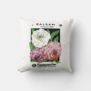 Coussin Étiquette de paquets de semences Balsam