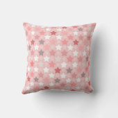 Coussin étoile géométrique - rose (Verso)