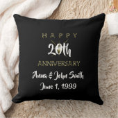 Coussin Étoile joyeuse d'anniversaire personnalisable (Couverture)