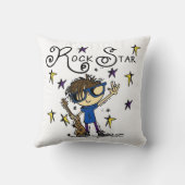 Coussin Étoile rock Brunette (Verso)