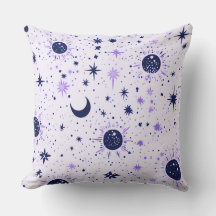 Étoiles célestes noires et violettes