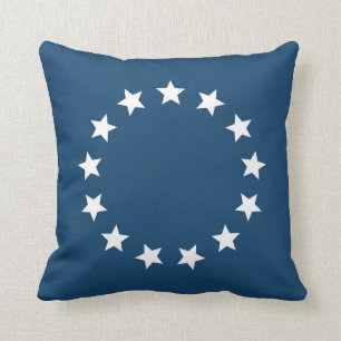 Coussin Étoiles coloniales américaines de drapeau