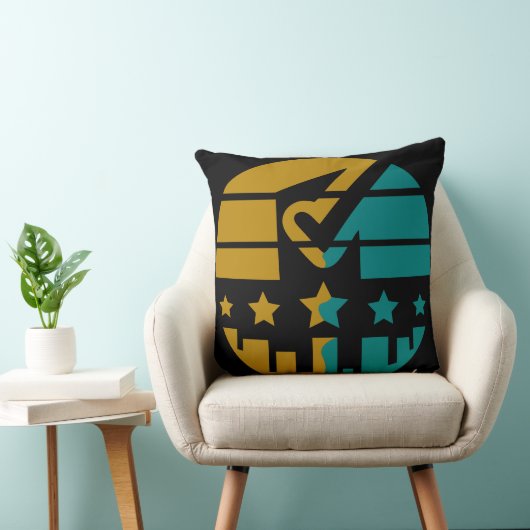 Coussin Étoiles d'approbation - Une perspective moderne (Chaise)