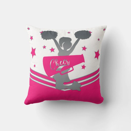 Coussin Étoiles D'Argent Rose Hot Cheer Filles Cheer (Verso)