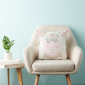 Coussin Etoiles de flamme blanc d'éléphant rose rose flora (Chaise)
