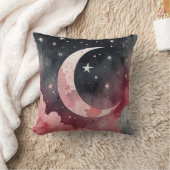 Coussin Etoiles de lune d'aquarelle (Couverture)