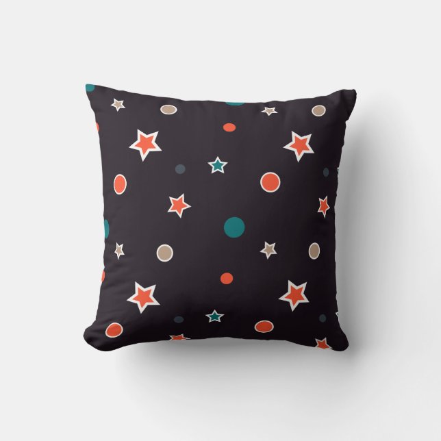 Coussin Étoiles de Noël (Recto)
