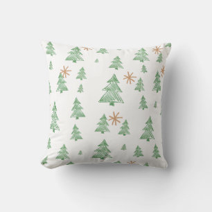 Coussin Étoiles de Noël Arbre de Noël Hiver Tendance Uniqu