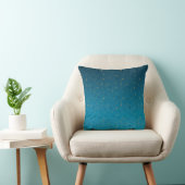 Coussin étoiles d'or sur le bleu. (Chaise)