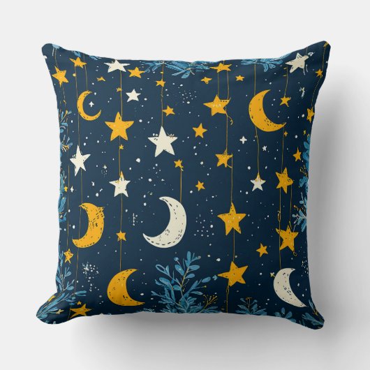 Coussin Étoiles et ciel nocturne (Recto)