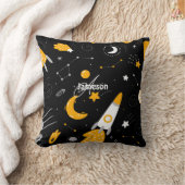Coussin Etoiles et Lune Rocket spatiale  (Couverture)