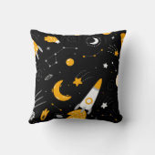 Coussin Etoiles et Lune Rocket spatiale  (Verso)