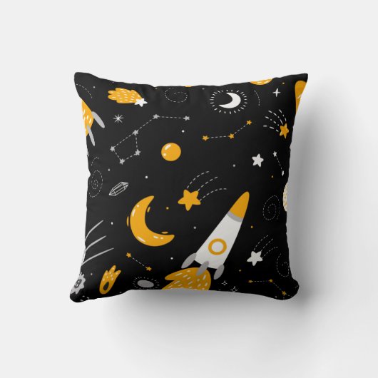 Coussin Etoiles et Lune Rocket spatiale (Verso)