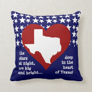 Coussin Étoiles la nuit….Profondément au coeur du Texas !