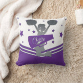 Coussin Étoiles pourpres et argentées Cheer Filles de prem (Couverture)
