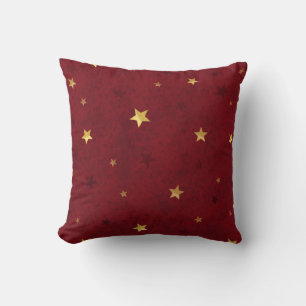 Coussin Étoiles scintillantes Rouge Royal
