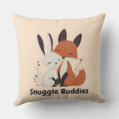 Coussin Étouffement Buddies Fox & Bunny | Amis animaux con (Verso)