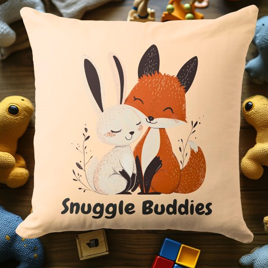 Coussin Étouffement Buddies Fox & Bunny | Amis animaux con