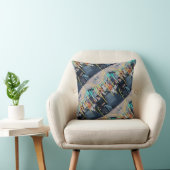 Coussin Étranger dans le bus Peinture d'Alfred Fox (Chaise)