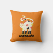 Coussin Être différent drôle drôle de design de chat funky (Recto)