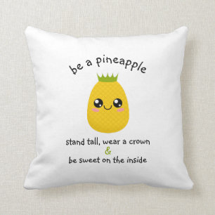 Coussin Être une motivation ananas