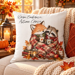 Coussin Étreinte Chaude Grâce d'Automne Renard & Câlins de
