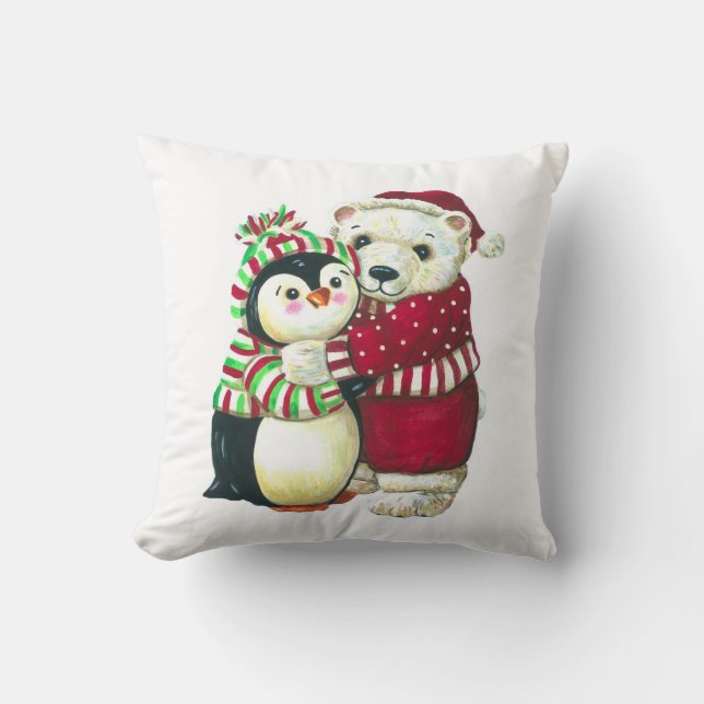 Coussin Étreintes de Noël ! (Recto)