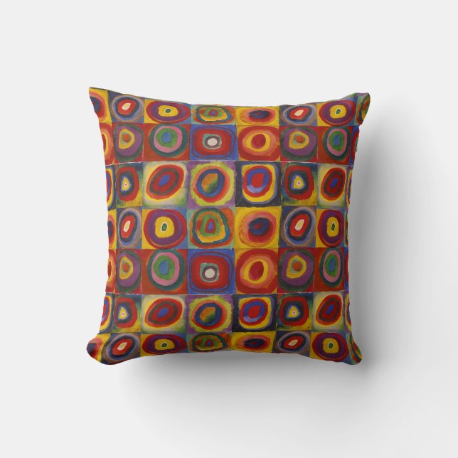 Coussin Étude de couleur - Wassily Kandinsky (Recto)
