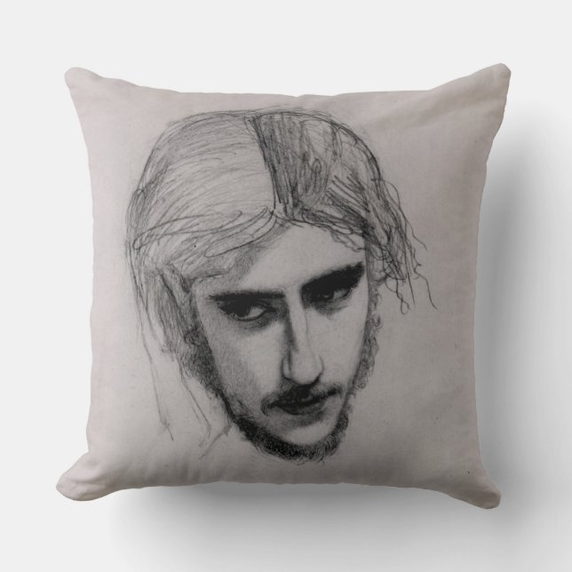 Coussin Étude pour la tête de Ferdinand pour 'Ferdinand (Recto)