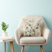 Coussin Eucalyptus Botanical Leaves Decorative Pillow (Chaise)