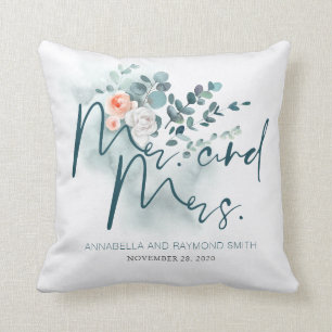 Coussin Eucalyptus Bouquet de verdure fleurie Élégant