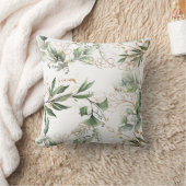 Coussin Eucalyptus moderne Premium Sage Eucalyptus Green J (Couverture)