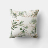 Coussin Eucalyptus moderne Premium Sage Eucalyptus Green J (Verso)