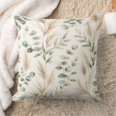 Coussin Eucalyptus Sage Green Pillow (Couverture)