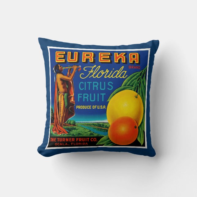 Coussin Eureka Florida Citrus (Recto)