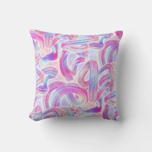 Coussin eurobeat holorave - rose et bleu :