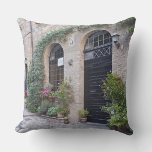 Coussin Europe, Italie, Ombrie, Civita, Maison Traditionne