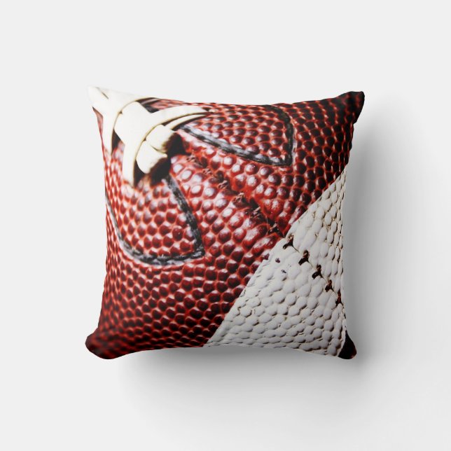 Coussin Évaluez un carreau/football de coton (Recto)
