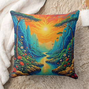Coussin Évasion vers la nature Art Design