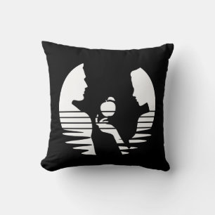 Coussin Eve Met Une Pomme À Adam, Version Blanche 2/3