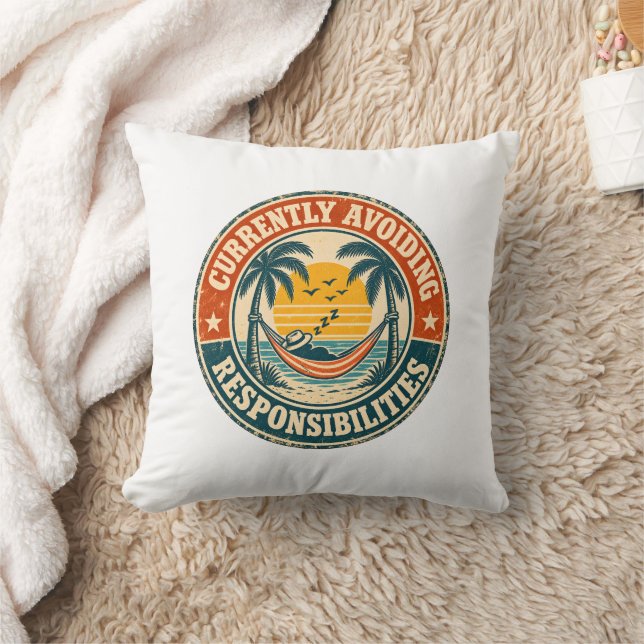 Coussin Éviter Actuellement les Responsabilités  (Couverture)