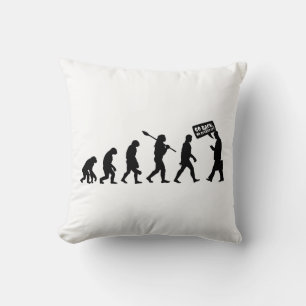 Coussin Évolution Ironie Silhouette