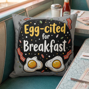 Coussin Excitant pour le petit déjeuner Design de jeu de m