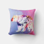 Coussin Explorateur Arctique Pastel à l'aquarelle       (Recto)