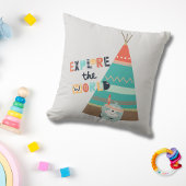 Coussin Explorez le monde Boho Sloth