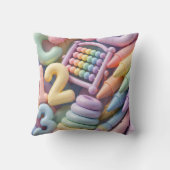 Coussin Explosion d'apprentissage Pastel ABC - Éducationne (Verso)