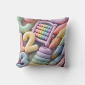 Coussin Explosion d'apprentissage Pastel ABC - Éducationne (Recto)