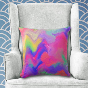 Coussin Explosion de couleur Abstrait moderne